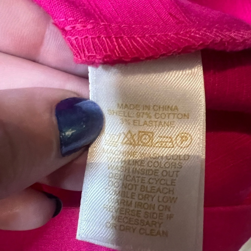 Kate Spade Hot Pink Skirt with Gold Zipper Details - Picture 7 of 9